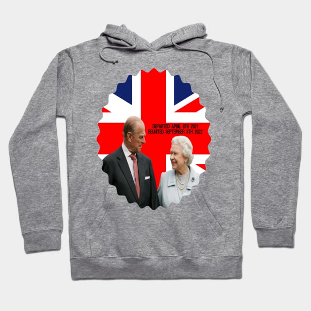 Queen Elizabeth and Prince Philip The Duke Of Edinburgh Hoodie by FirstTees